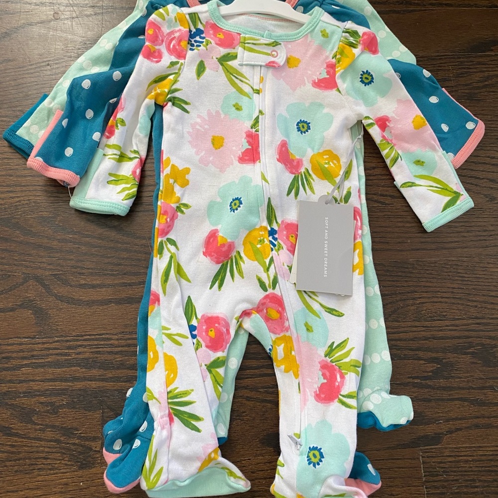 Cloud Island onesies 3 pack